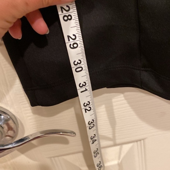 Long-sleeve, Black Mini Dress, with Sheer Sleeves from Level 8, size M - Picture 4 of 8